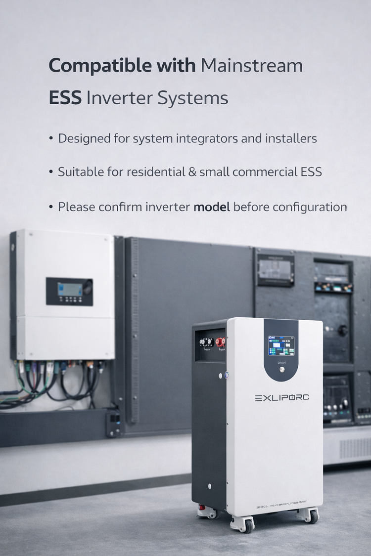 ESS 50 kWh Battery LiFePO4 48V 1000Ah Controller Solar Lithium Ion Battery Pack 50KW Bms Home Energy Storage System