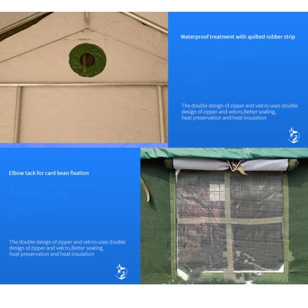 Military Adventure Rescue 20 People Tent Three Layer UV Resistant