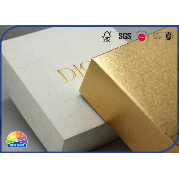 Debossing коробка штемпелевать золота фольги бумажной подарочной коробки горячая роскошная для косметики ювелирных изделий