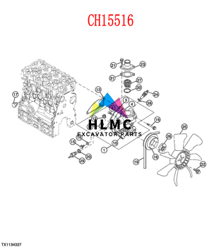 CH15516 Coolant Water Temperature Switch John Deere 650 655 750 755 Tractor Parts 121250-44901