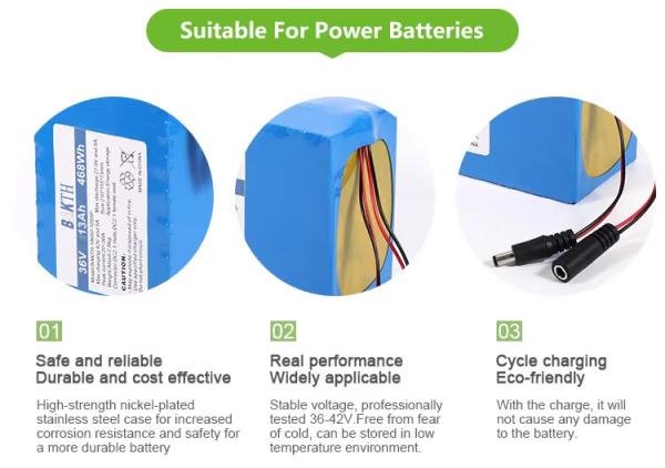 18650 Li Ion Rechargeable 36V 13Ah 10S5P Li-ion Battery for Electric Bike 36 Volt Lithium Battery Pack