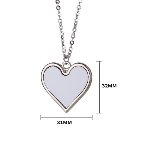 Custom Metal Necklace Fashion Unique Jewelry Necklaces For Heat Transfer Durable