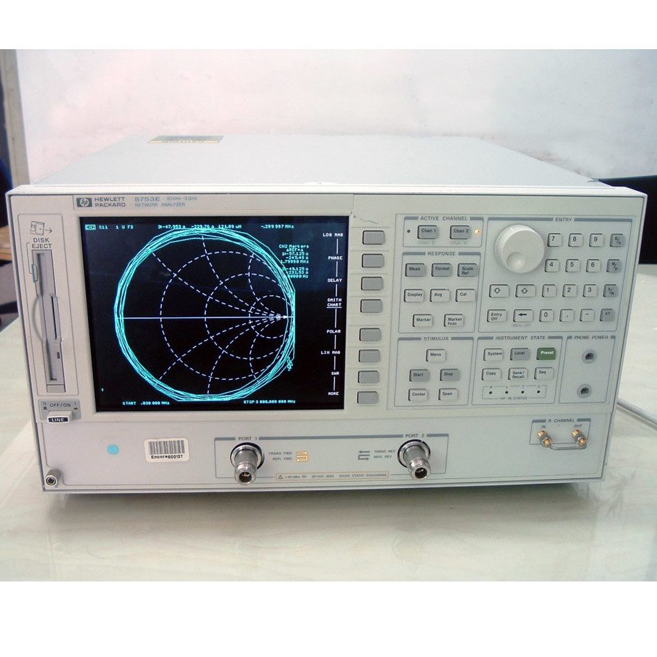 Анализатор сети 8753E вектора S-параметра Multiscene RF 30 КГц - 3,0 GHz 6 GHz опционных