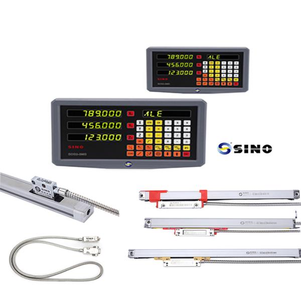Sistema de lectura digital SINO SDS2-3MS con pantalla numérica de 3 coordenadas para máquinas de torno y fresado