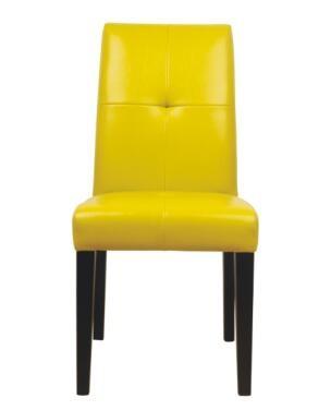 PU/leather upholstery beech wood wooden dining chairs with double line stitching,wooden fashion dining chairs high back
