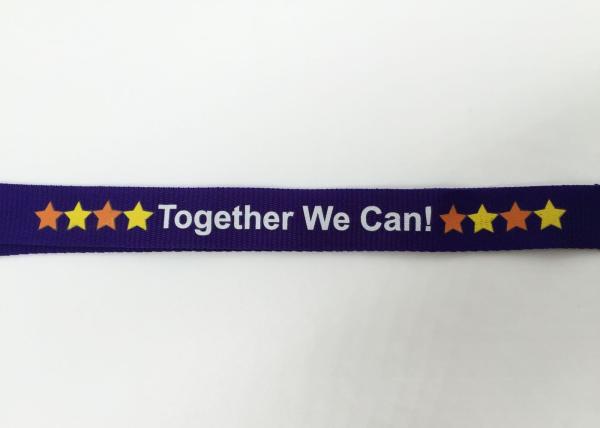 Promotion Gifts Silk Screen Lanyards / Breakaway Id Lanyard With Colorful Stars