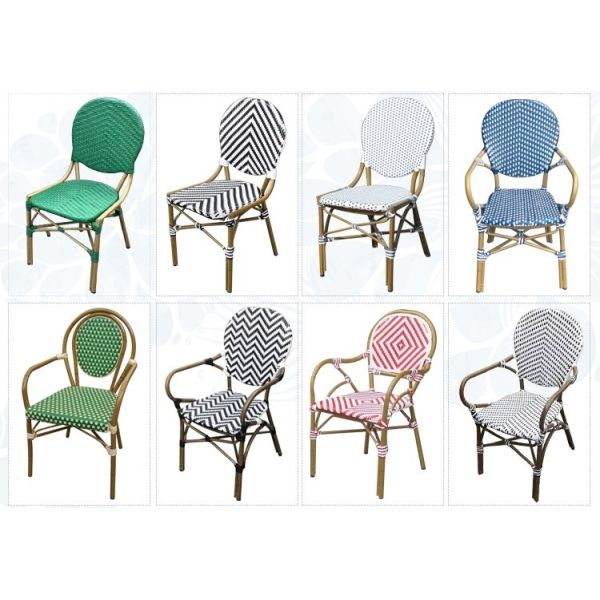 Outdoor Tables and Chairs Cafe Dining bar Garden Retro Rattan Dining Table and Chair Set