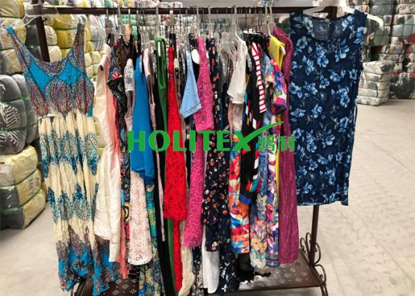 Top grade used women's clothing , ladies cotton dresses , second hand clothes for Southeast Asia