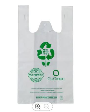 Recyclable Biodegradable Shopping Bag Packaging Compostable Reusable Bags