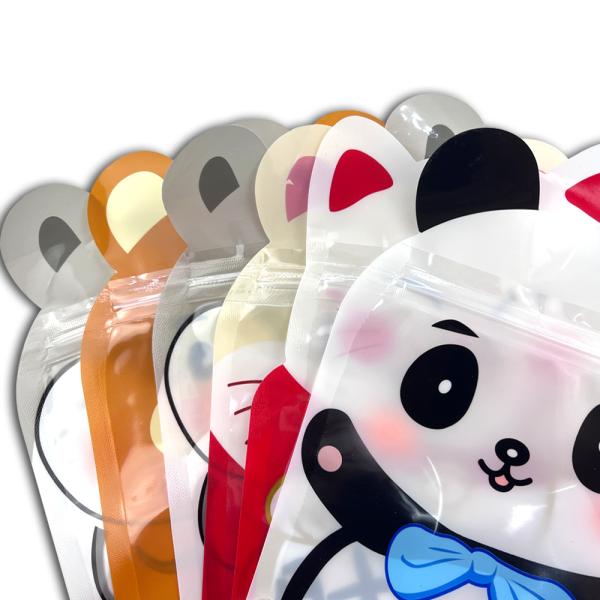 3.5g Candy Vacuum Plastic Packaging Bags Resealable Mylar Baggies With Window