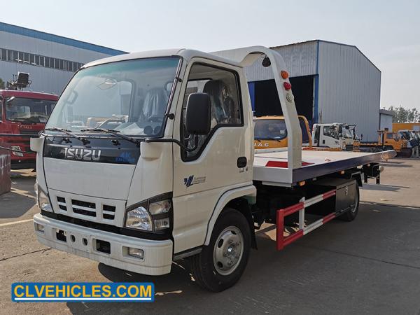 ISUZU 600P Tow Truck 130hp 4 Ton Flatbed Tow Truck