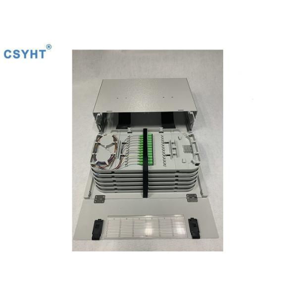 PLC Spliter Fiber Optic Patch Panel 19'' Rackmount Splice Tray Sliding Type