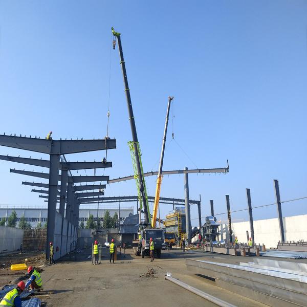 Large Span Prefabricated Metal Storage Buildings Steel Structure Storage Warehouse