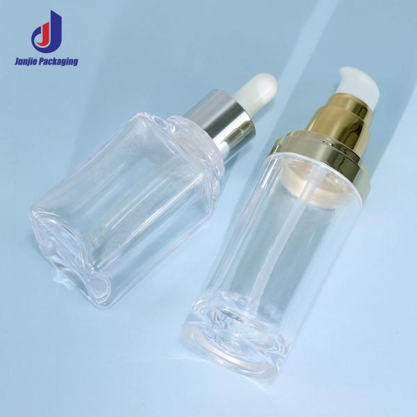 Plastic Foam Soap Bottle 30ml 55ml Transparent Dropper Bottle Custom For Cosmetic Packaging