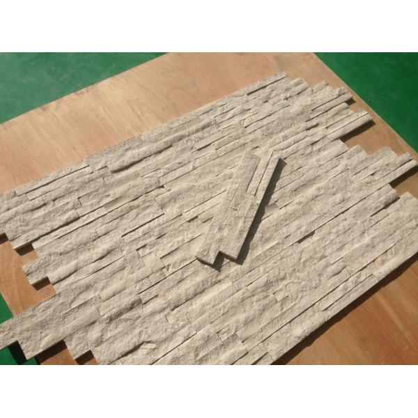 White Cultured Marble Stone , Straight Flange Exterior Veneer Stone Panels