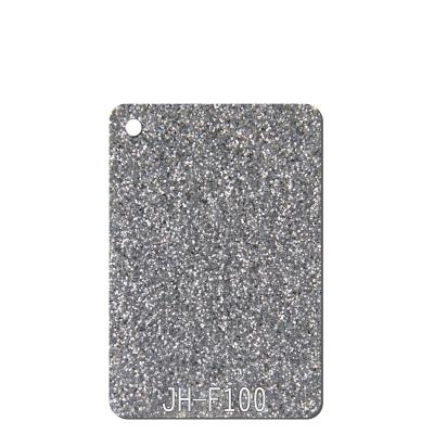 Silver Cast Perspex Glitter Acrylic Sheets For Laser Cutting Patterned 5mm
