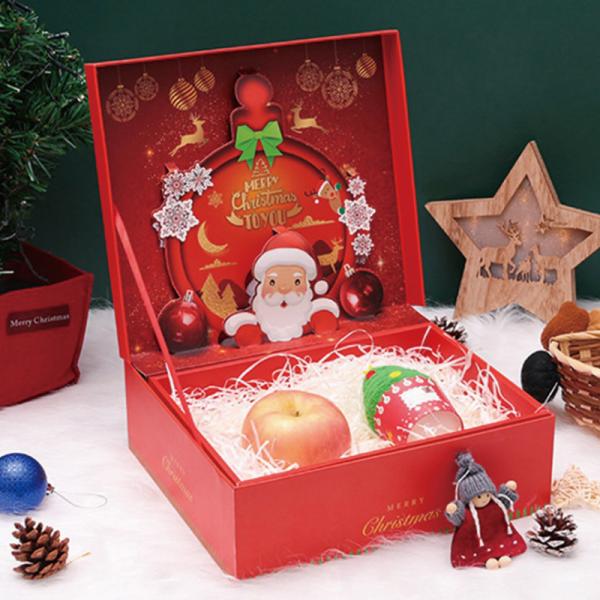 Tamanho feito sob encomenda rígido USB da venda quente com a caixa de presente do ímã da decoração do Natal de Teddy Gift Boxes Top Bottom do guarda-chuva