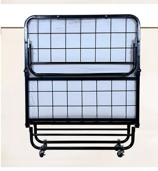 Space-Saving Black Metal Twin Over Frame With Ladders Bedroom Fence for Kids and Teens