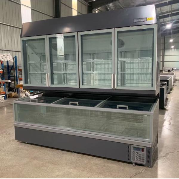 Refrigerador comercial de doble temperatura para el almacenamiento de bebidas congeladas