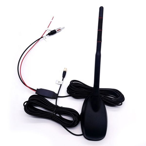 Car GPS + FM Combination External Shark Fin Antenna with 28dBi Gain for