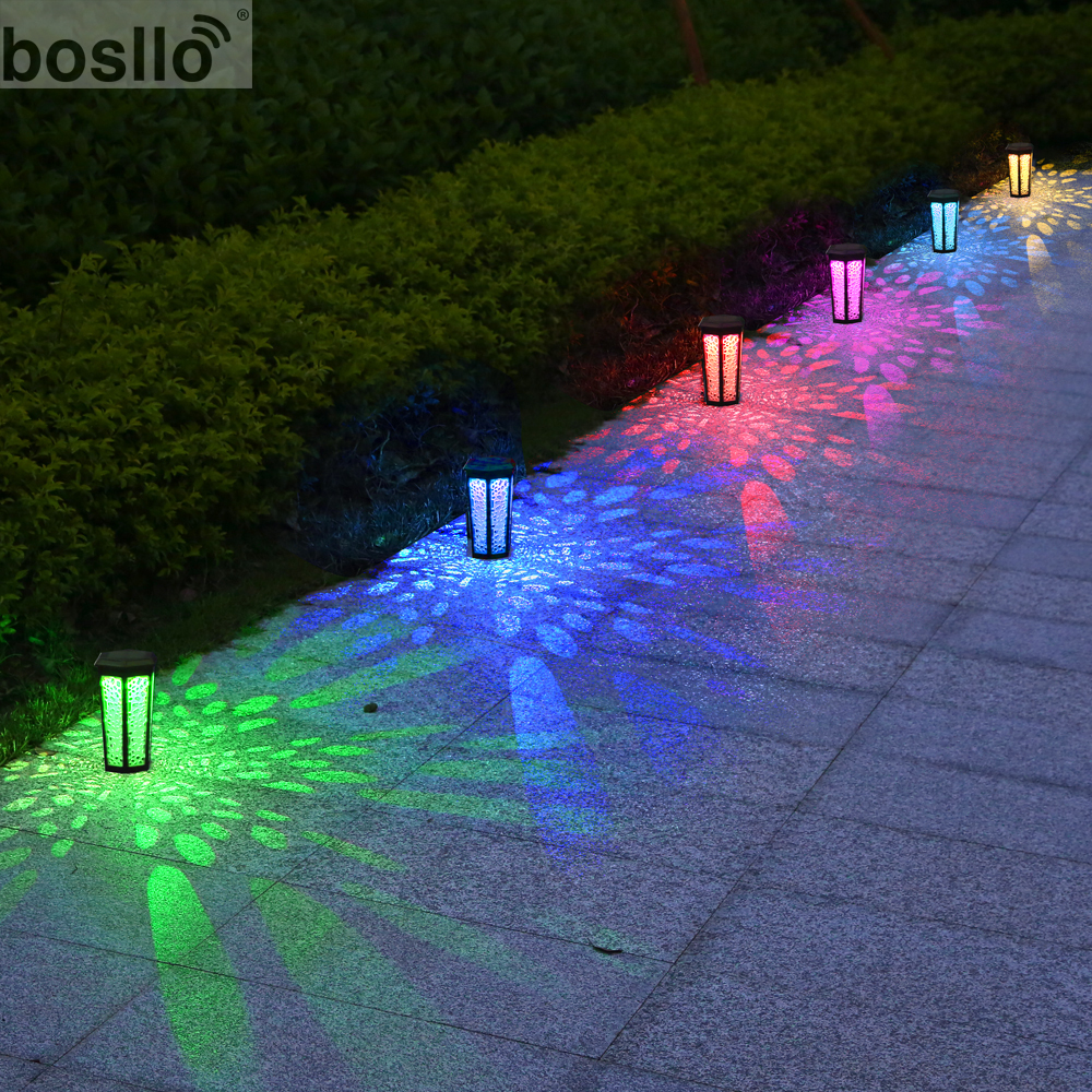 Жемчужная светлая RGB/белая светлая RGB наружные солнечные лампы с 10LM световым потоком в черном