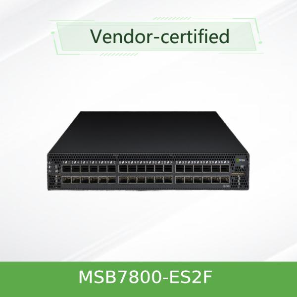 NVIDIA MSB7800-ES2F 100Gb/s InfiniBand Switch – 36-Port EDR, 7.2Tb/s, 1U, P2C Airflow, Externally Managed