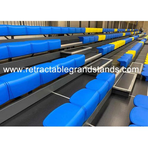 Stadium Retractable Grandstands Seating Wired / Remote Control