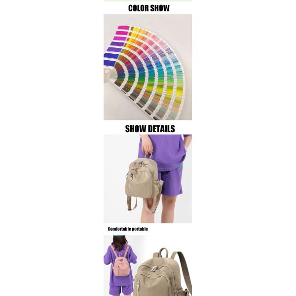 Fashion Vintage Nylon Shoulder Backpack Travel Rucksack Sling Notebook Bag For Women