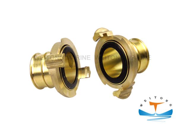 Nakajima Type Brass Fire Hose Coupling , Aluminum Hydraulic Hose Fittings Sand Blast Surface