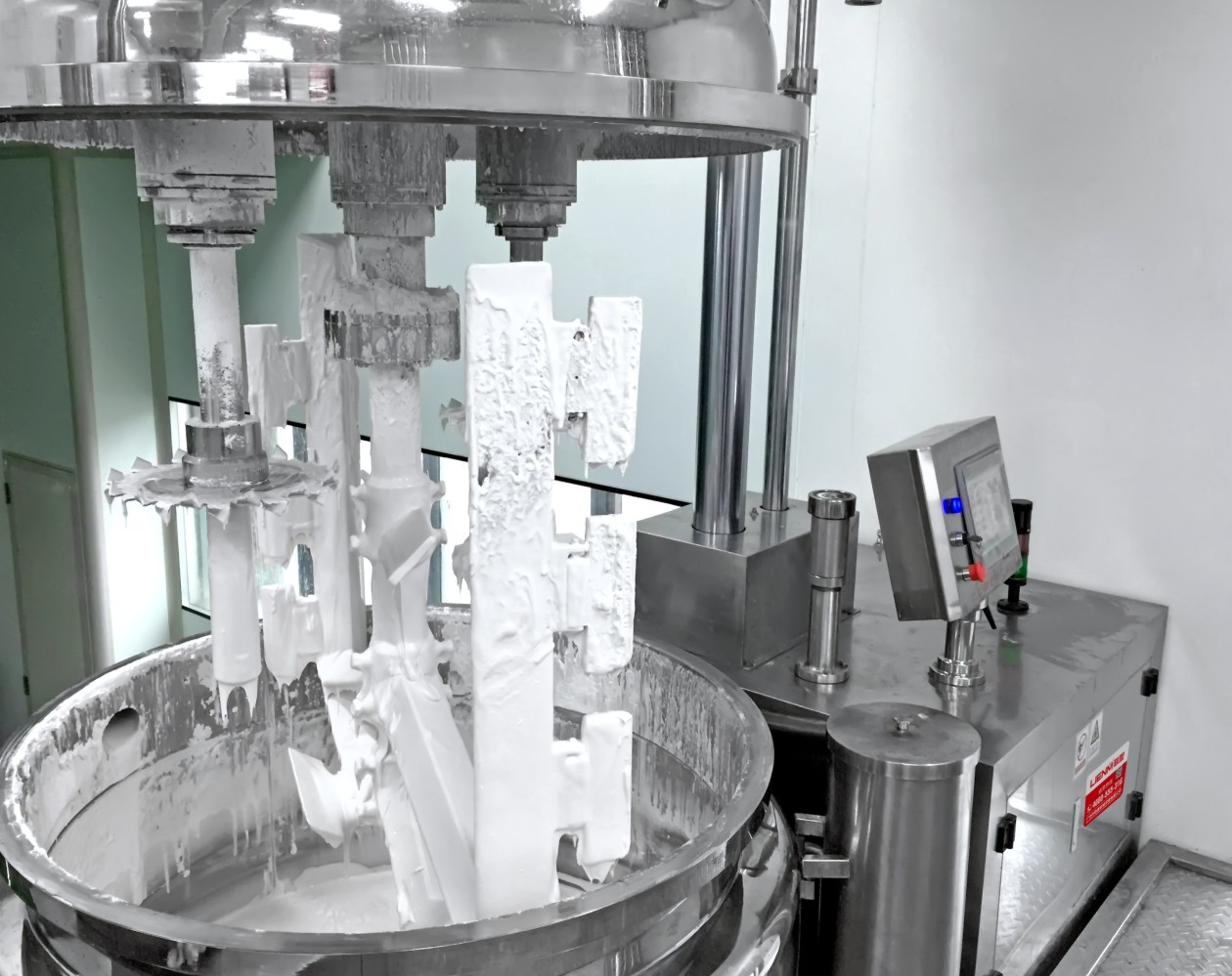 Tooth paste making machine, tooth paste mixing machine