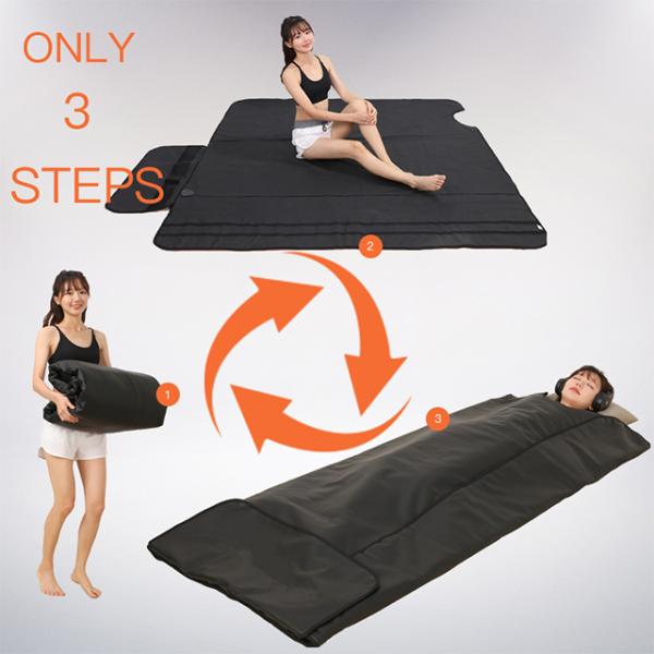 240V Far Infrared Heated Portable Sauna Blanket For Joint Muscle Therapy