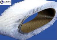 Polishing Round Conveyor Belt Brush , Belt Strip Brush Flexible Plastic Pedestal Base