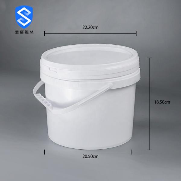 Plastic PP 5 Liter Round Plastic Drum 360g Dia 222mm 205mm