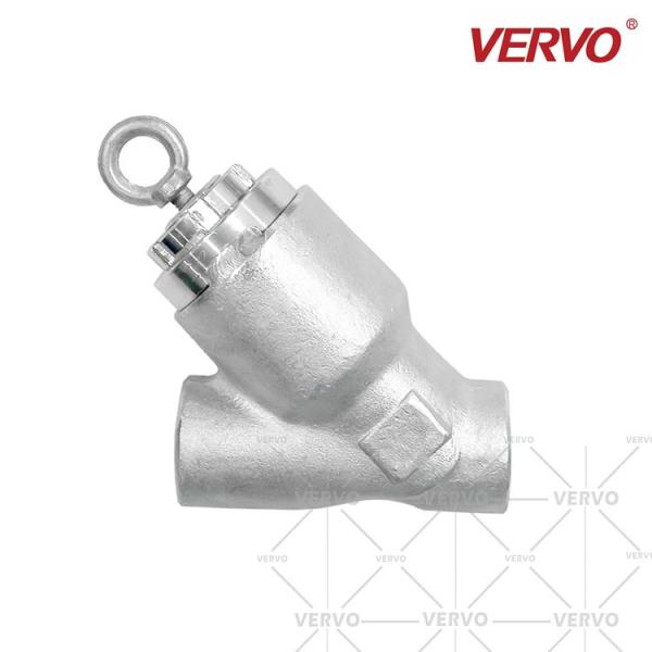 Lift Y Check Valve Stainless Steel F304 Dn15