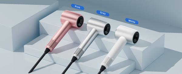 Secador de cabelo leve de aquecimento rápido roxo 220V de alta velocidade com motor BLDC