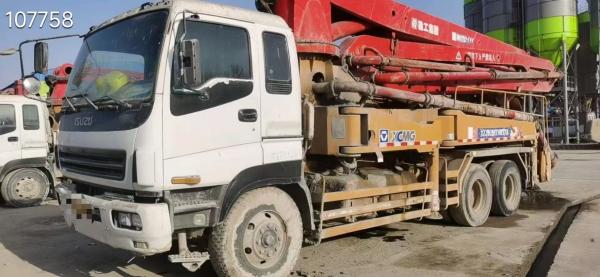 6×4 Or 8×4 Drive Ready To Work XCMG. HB37A 37 M Concrete Pump Truck For Concrete Delivery And Pouring