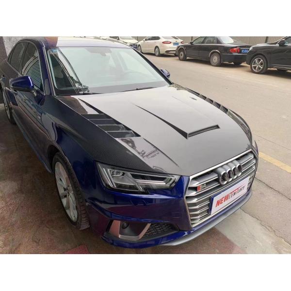 Lightweight 3K Twill Weave Carbon Fiber Cover for Audi A4 B9 RS4 S4 Modification