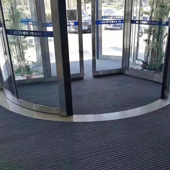 Commercial Heavy Duty Aluminum Entrance Floor Mat For Revolving Door