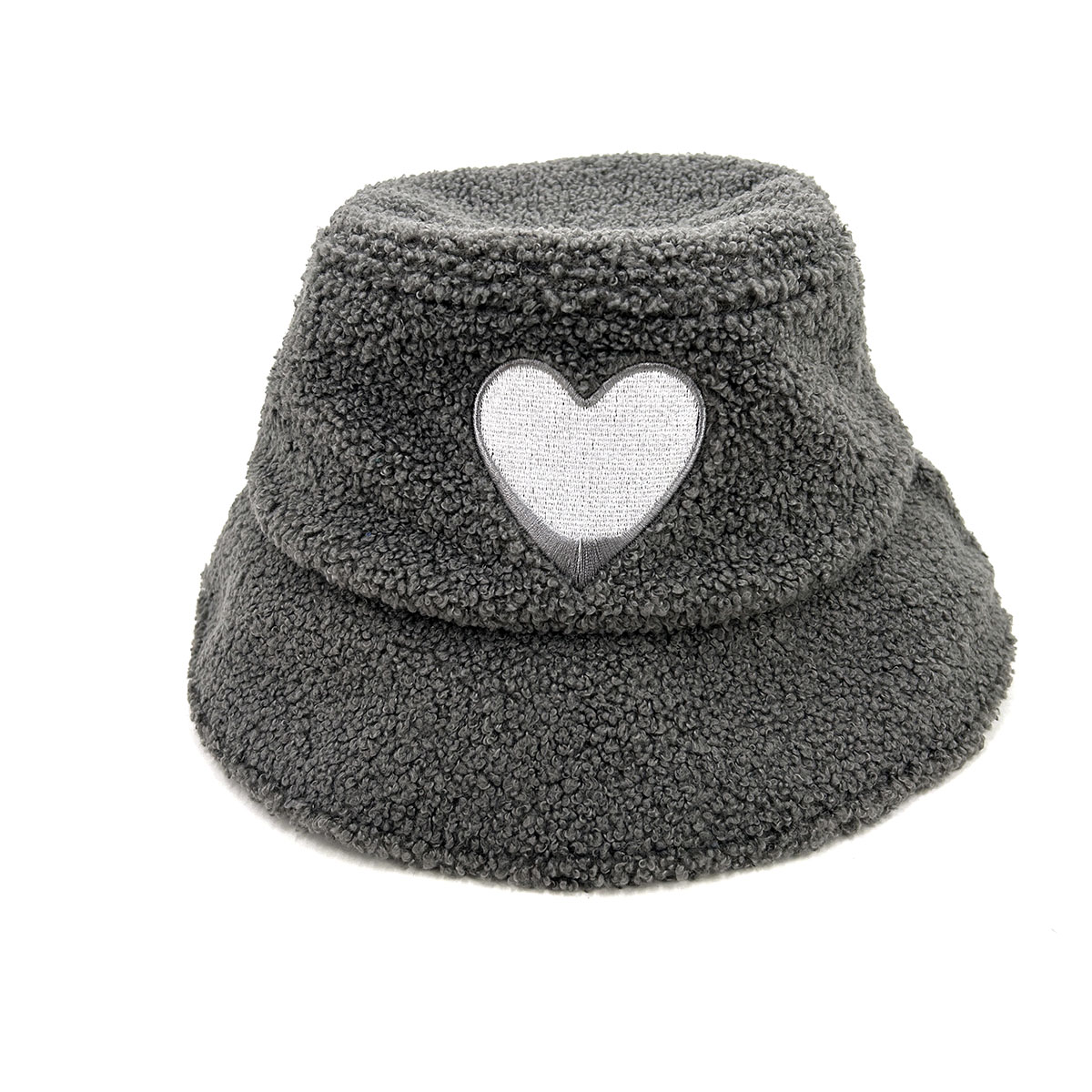 Teddy Velvet Bucket Hat Cotton Satin Fisherman Hat Custom 3D Embroidered