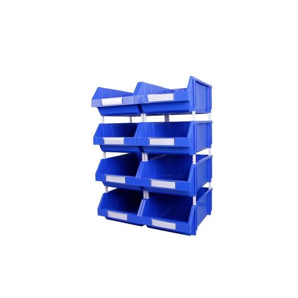 Solid Box Style Plastic Bins for Easy Sorting and Storage in Office or Warehouse