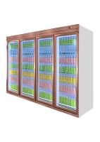le verre commercial Vitrine de refroidisseur de la boisson 1800W boit l'étalage droit pour le magasin de détail