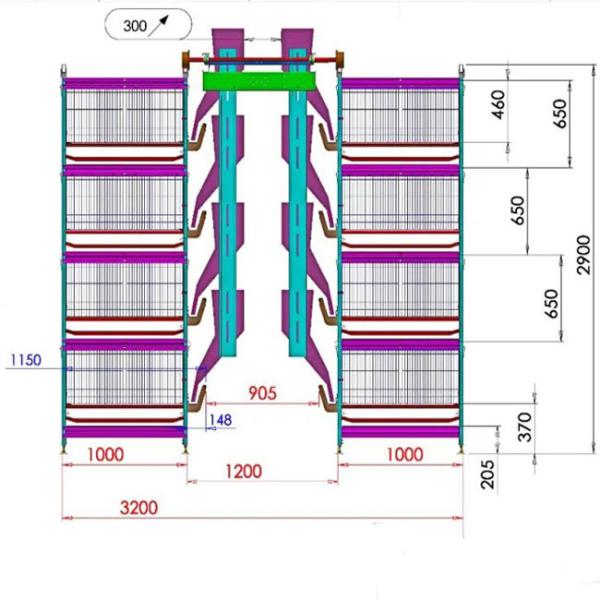 Farming Coop Broiler Chicken Cage Animal Husbandry Equipment