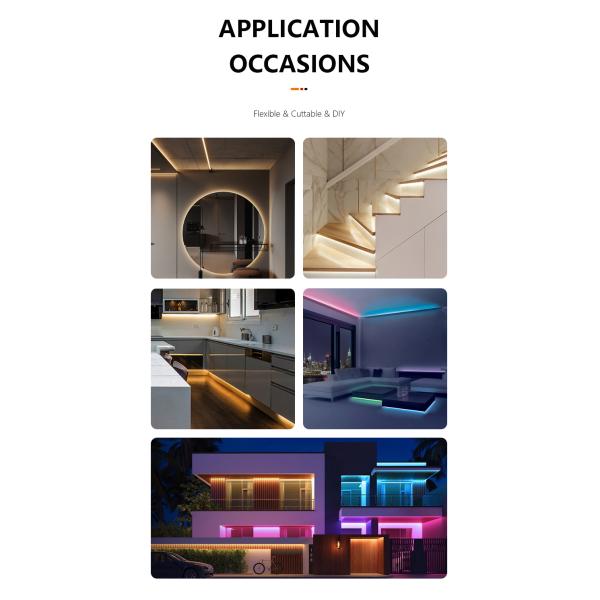 Дистанционное управление COB LED Flex Strip Light с рейтингом IP66 и цветовой температурой 4000K