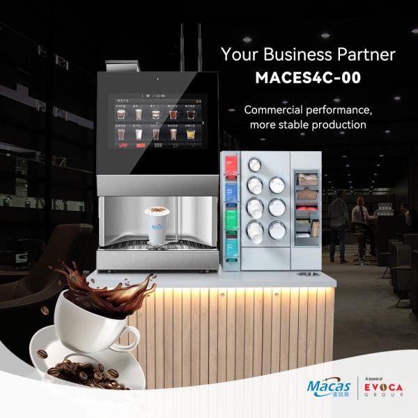 EVOACAS Máquina de café Espresso totalmente automática com suporte de água da torneira