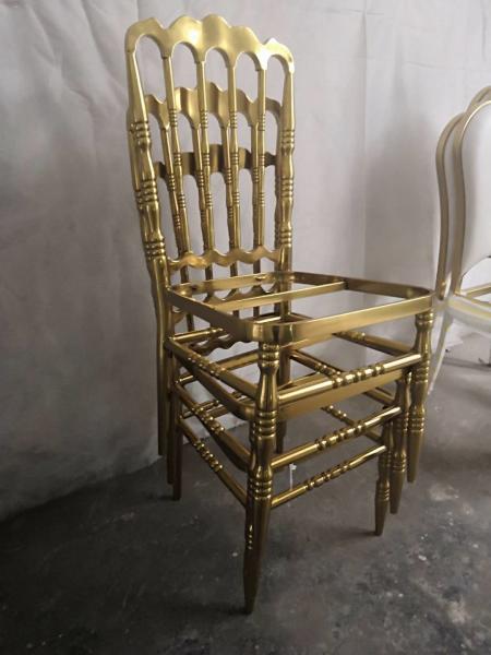 Wedding Party Event Golden Stainless Steel frame Wedding Chair Chiavari Chair