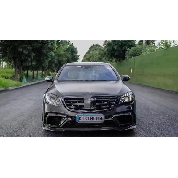 BRASS Tyle Front Shovel Rear Diffuser for Mercedes-Benz W222 AMG S63 S65 S63 S65 Carbon Fiber Body Kit