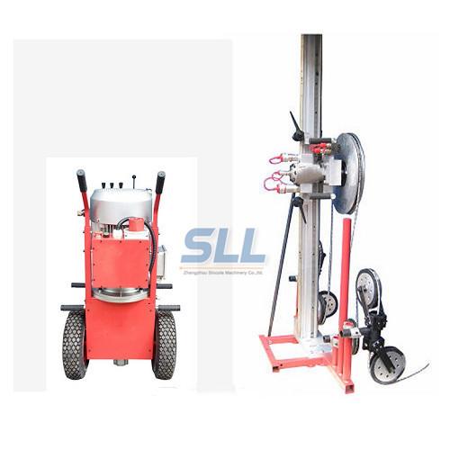 25kw Stone Marble Concrete Wire Saw Cutting Machine With 10 Pcs Wheels