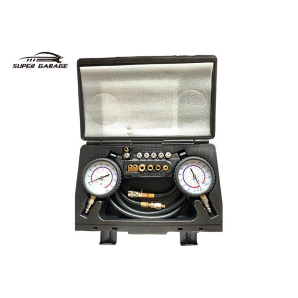 Engine Oil Pressure Tester Kits 0-100psi 0-700kpa With Two Gauges