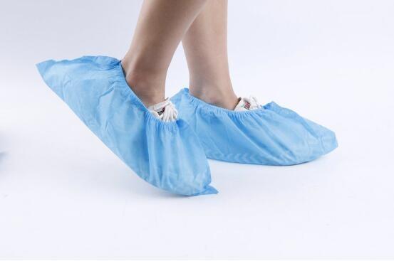Polypropylene PE CPE Cleanroom Products Medical Non Woven Surgical Non Skid Shoe Cover