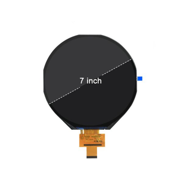 7 Inch Round LCD Display 720*720 Resolution Optional LVDS Touch Screen Display